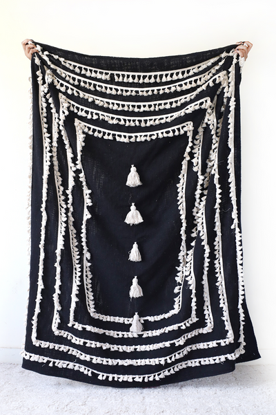 BOHE EMBROIDERED BLANKET
