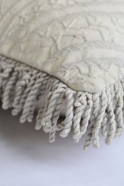 Cloud cream Textured cushion