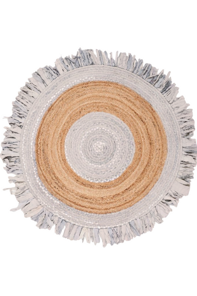BOHEMIEN COLOURFUL NATURAL JUTE RUG