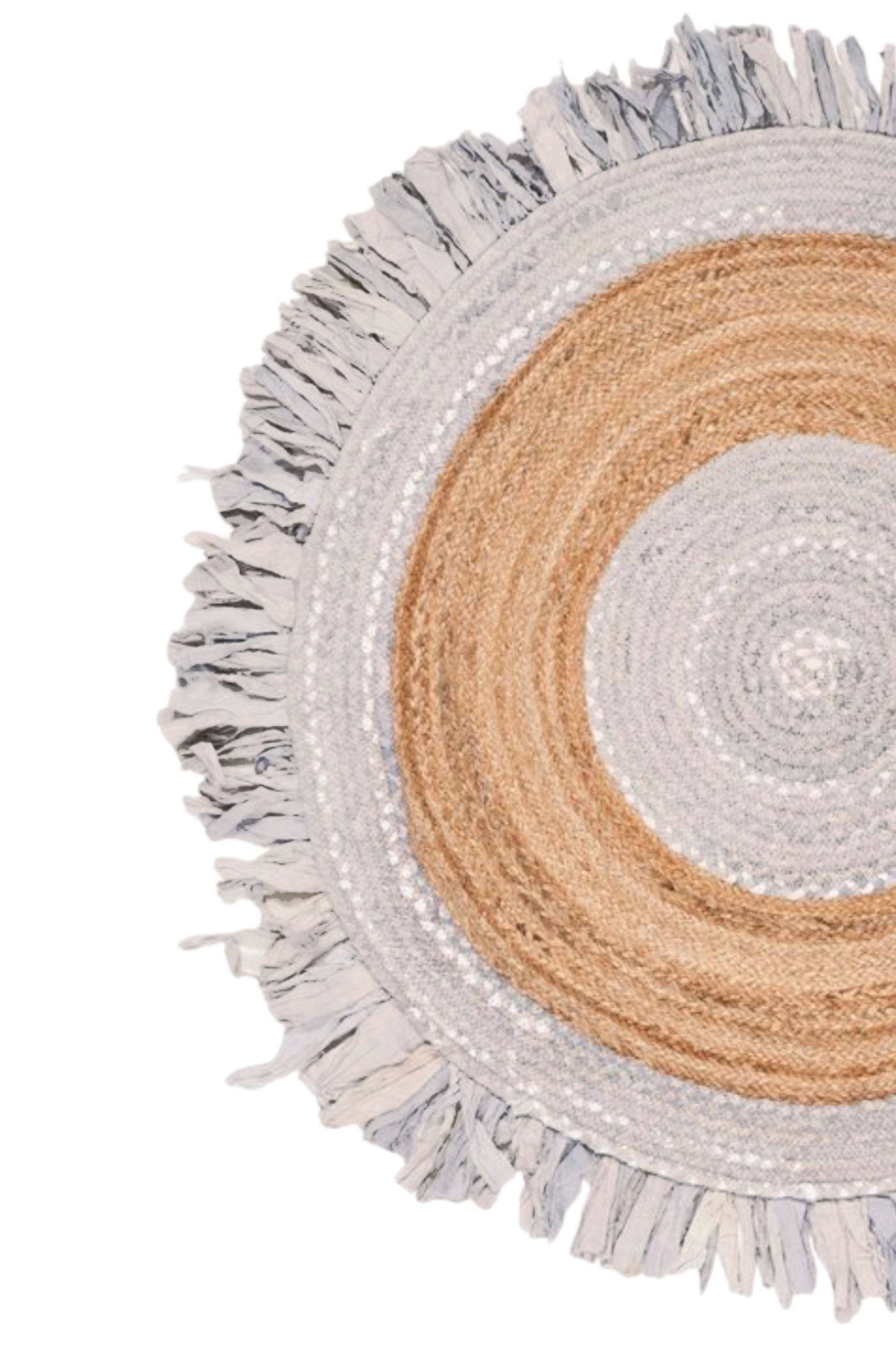 BOHEMIEN COLOURFUL NATURAL JUTE RUG