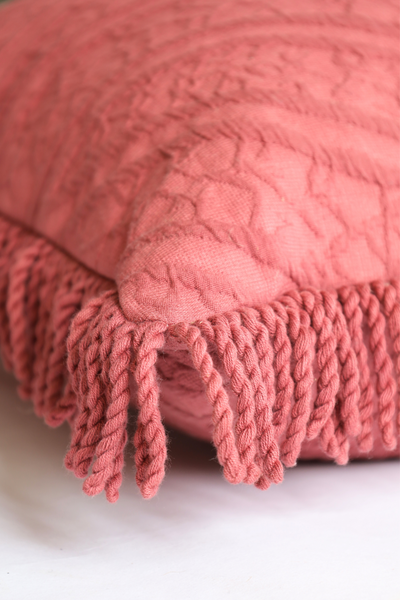 Rapture rose textured cushion