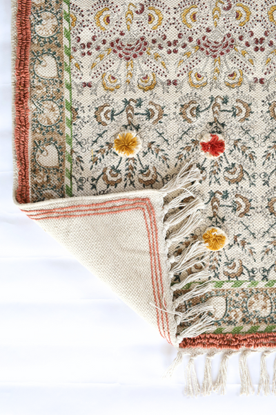 SUZZAINI FLORAL BLOCK PRINT RUG