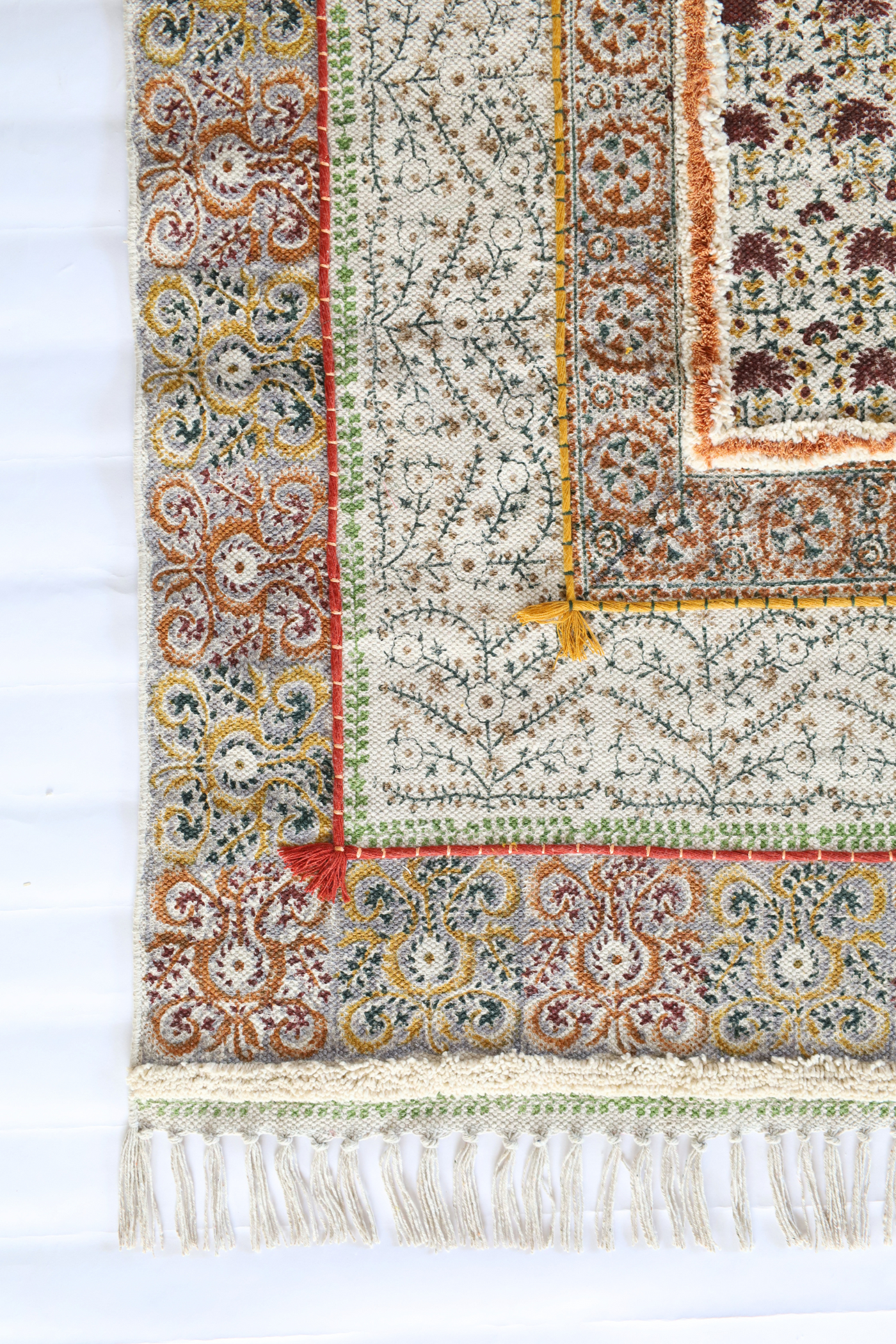 UNERATHERD BLOCK PRINTED RUG
