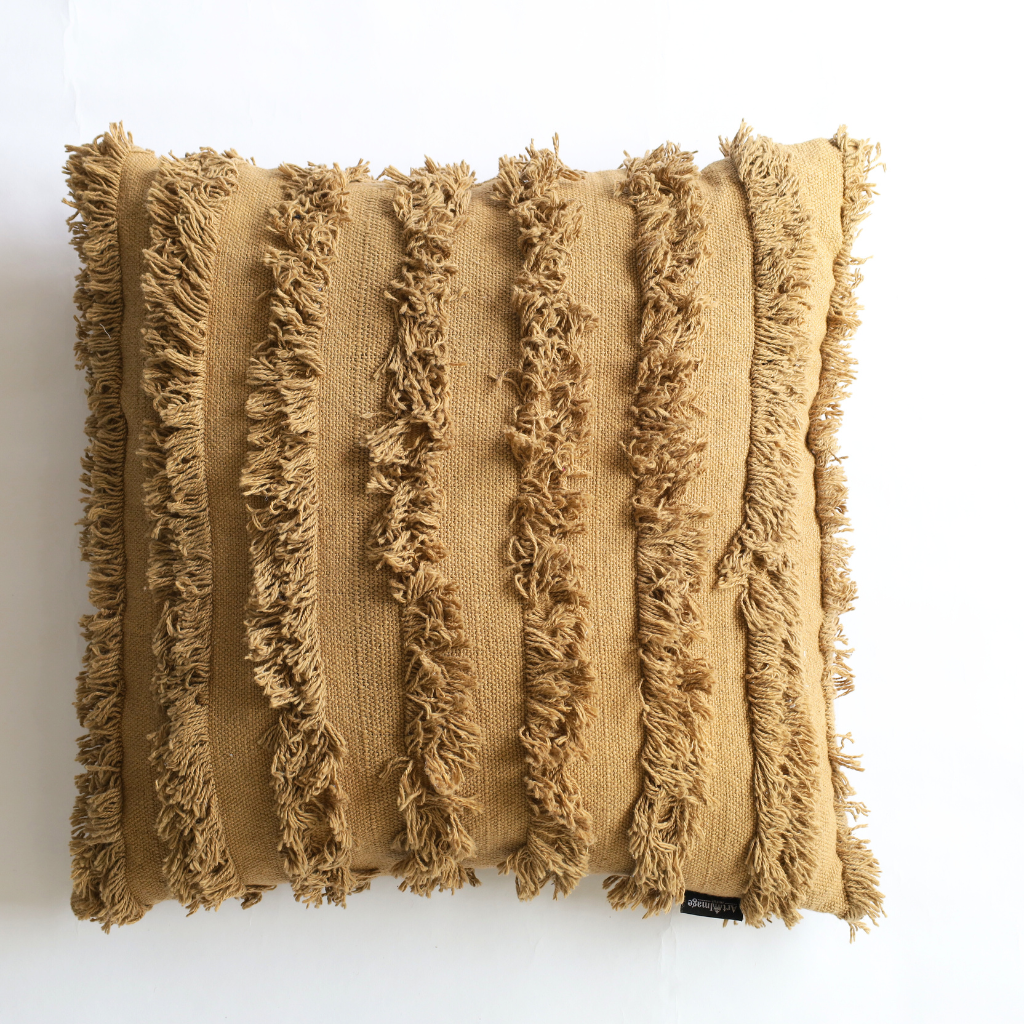 Comfy Morning fringe cushion