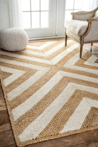 RE- ROOTED JUTE RUG