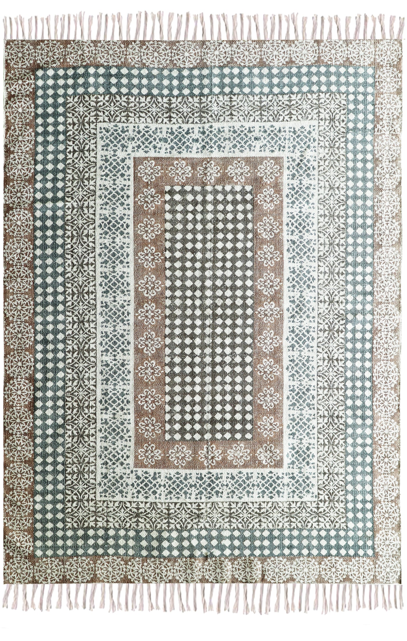 MUGHAL - E - BLOCK PRINT RUG
