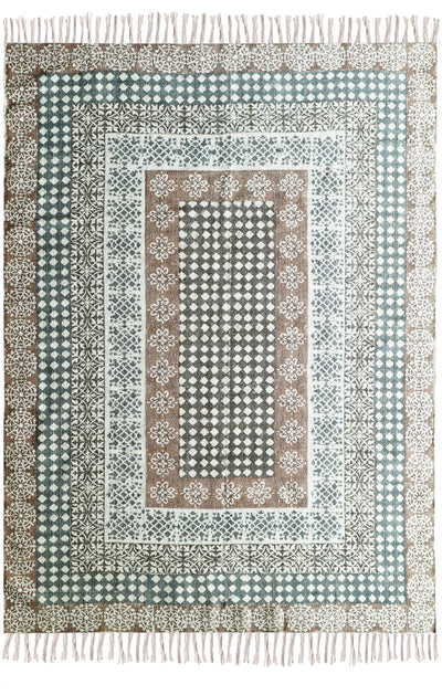 MUGHAL - E - BLOCK PRINT RUG
