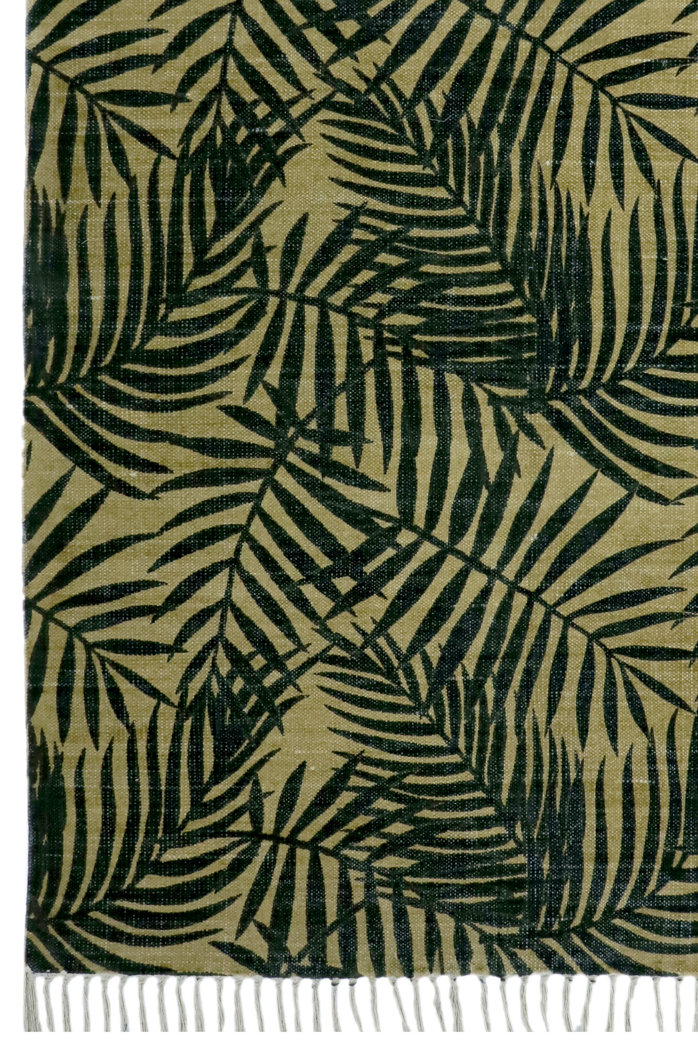 Tropical screen print rug
