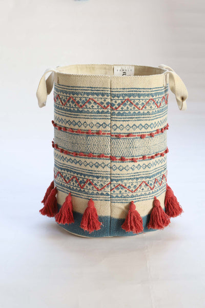 REDWOOD HAND PRINT BASKET