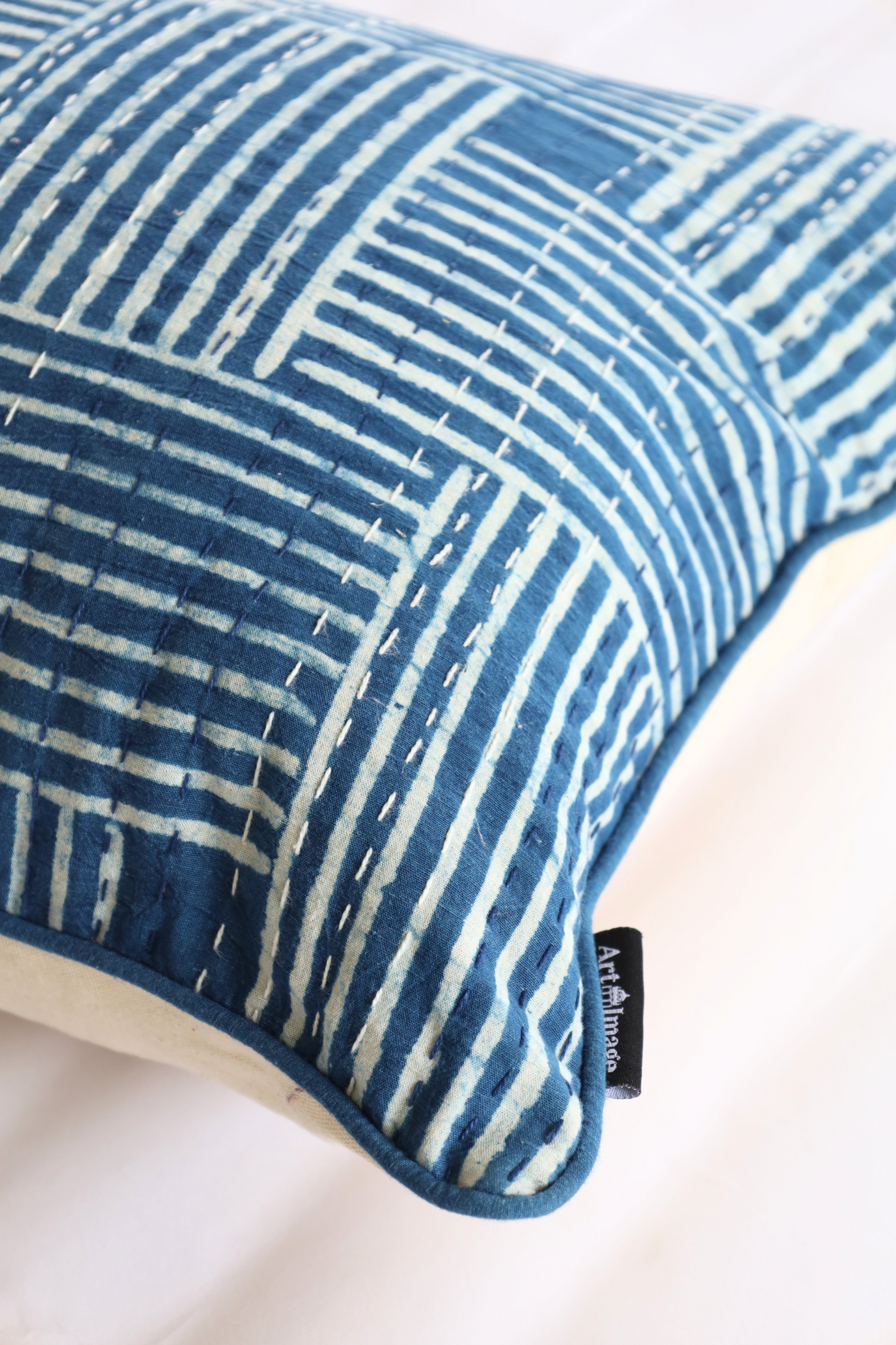 INDIGO KANTHA CUSHION