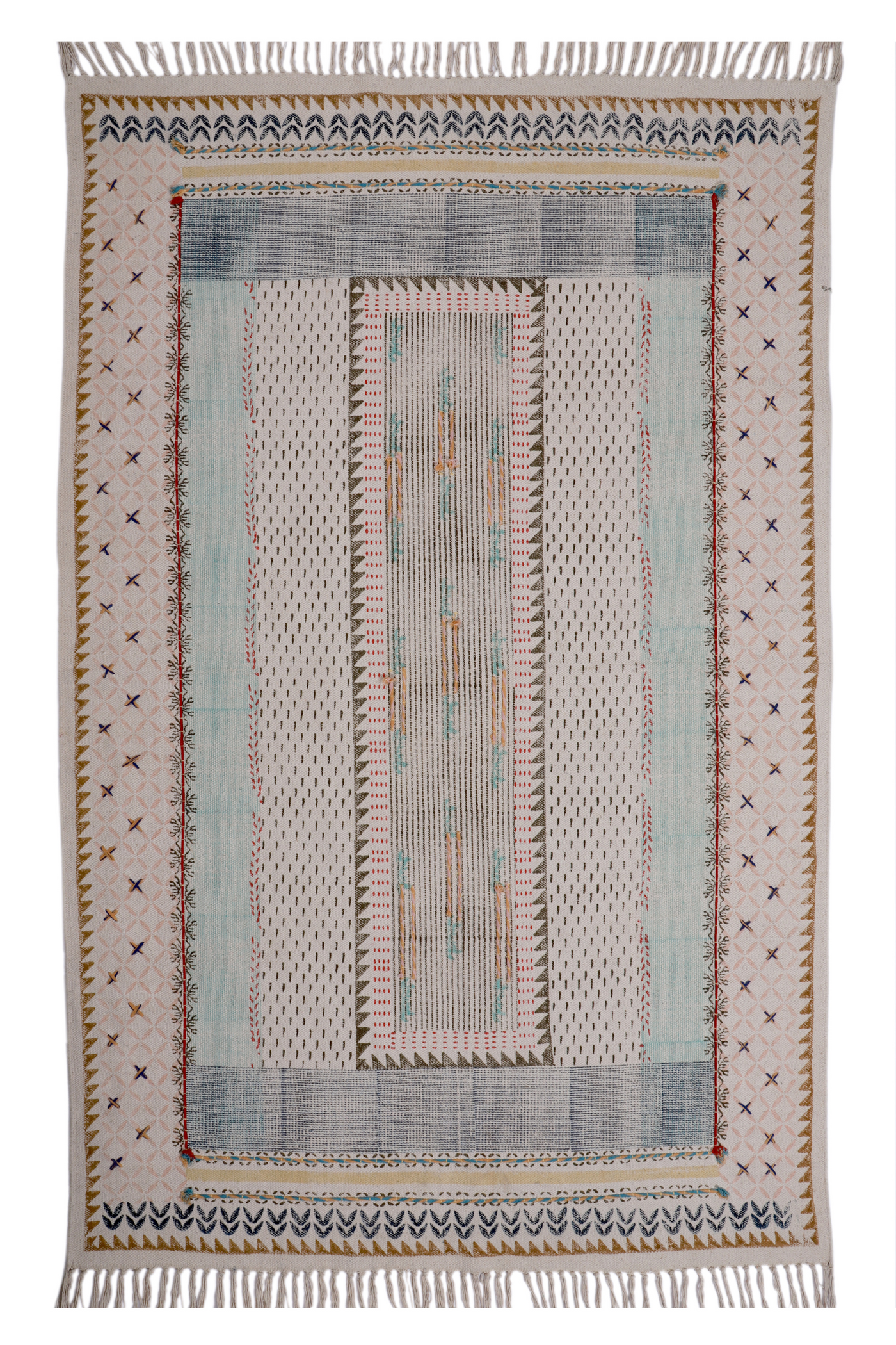 BOTANICAL BLOCK PRINT RUG