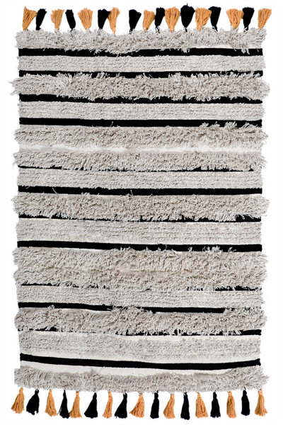 MONOCHROME WOVEN RUG