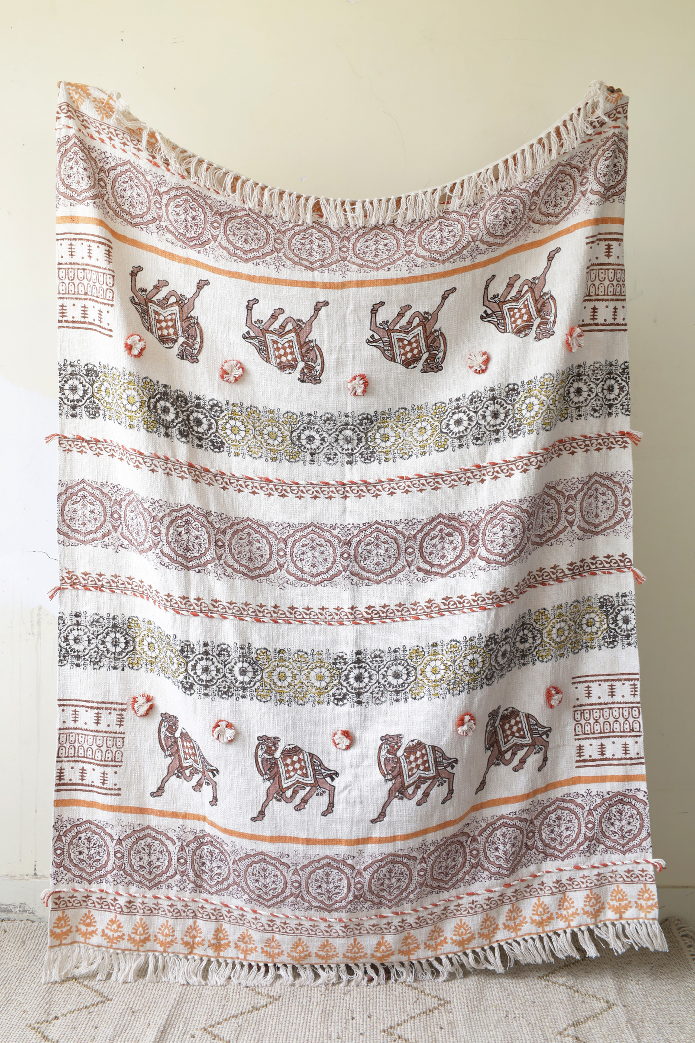 BANJARA BLOCK PRINT THROW BLANKET