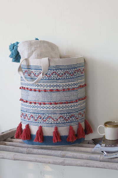 REDWOOD HAND PRINT BASKET