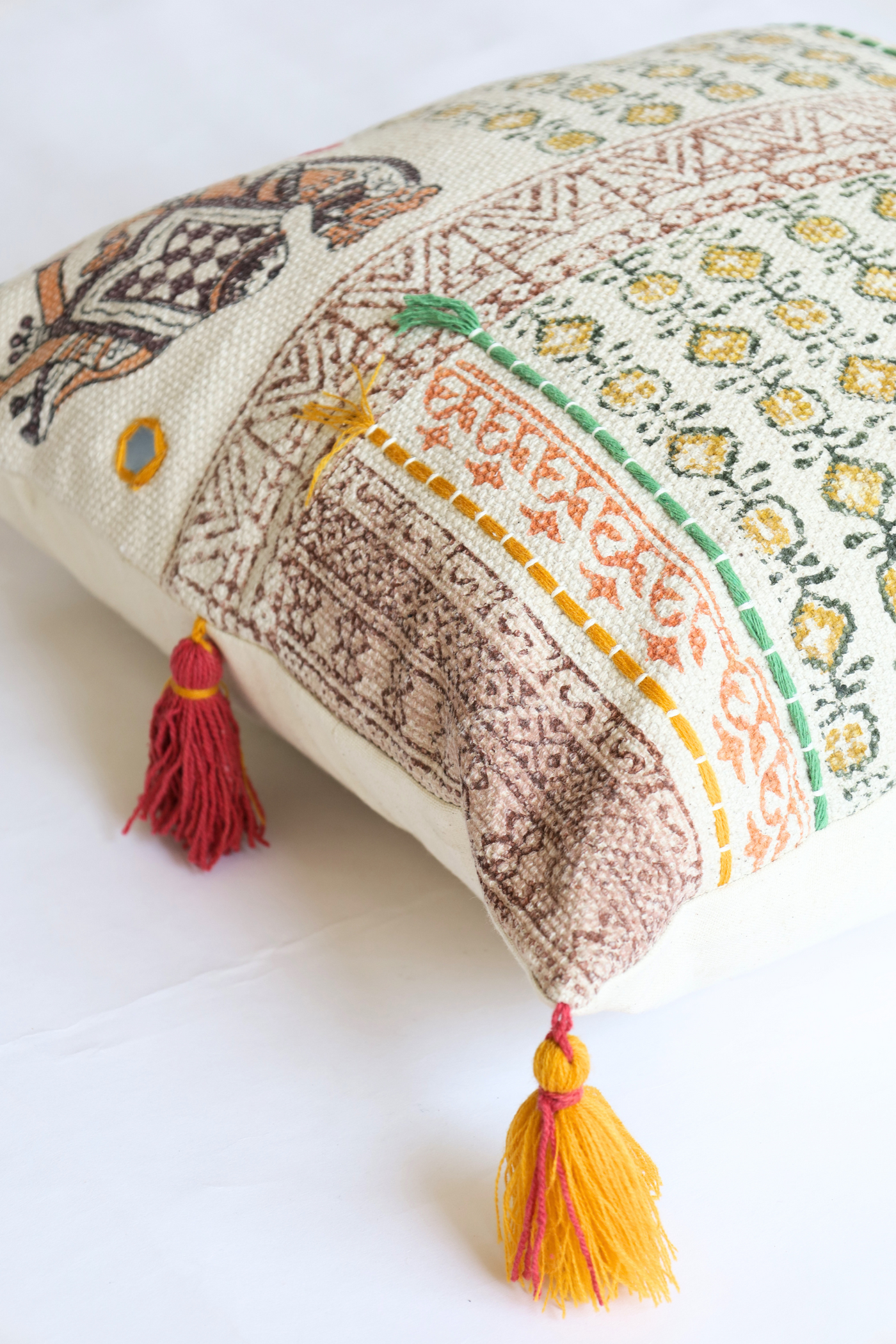 Banjara Block printed cushion