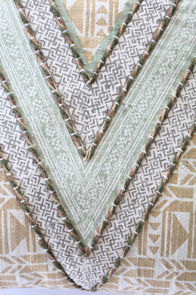 OFFBEAT GEO BLOCK PRINT CUSHION