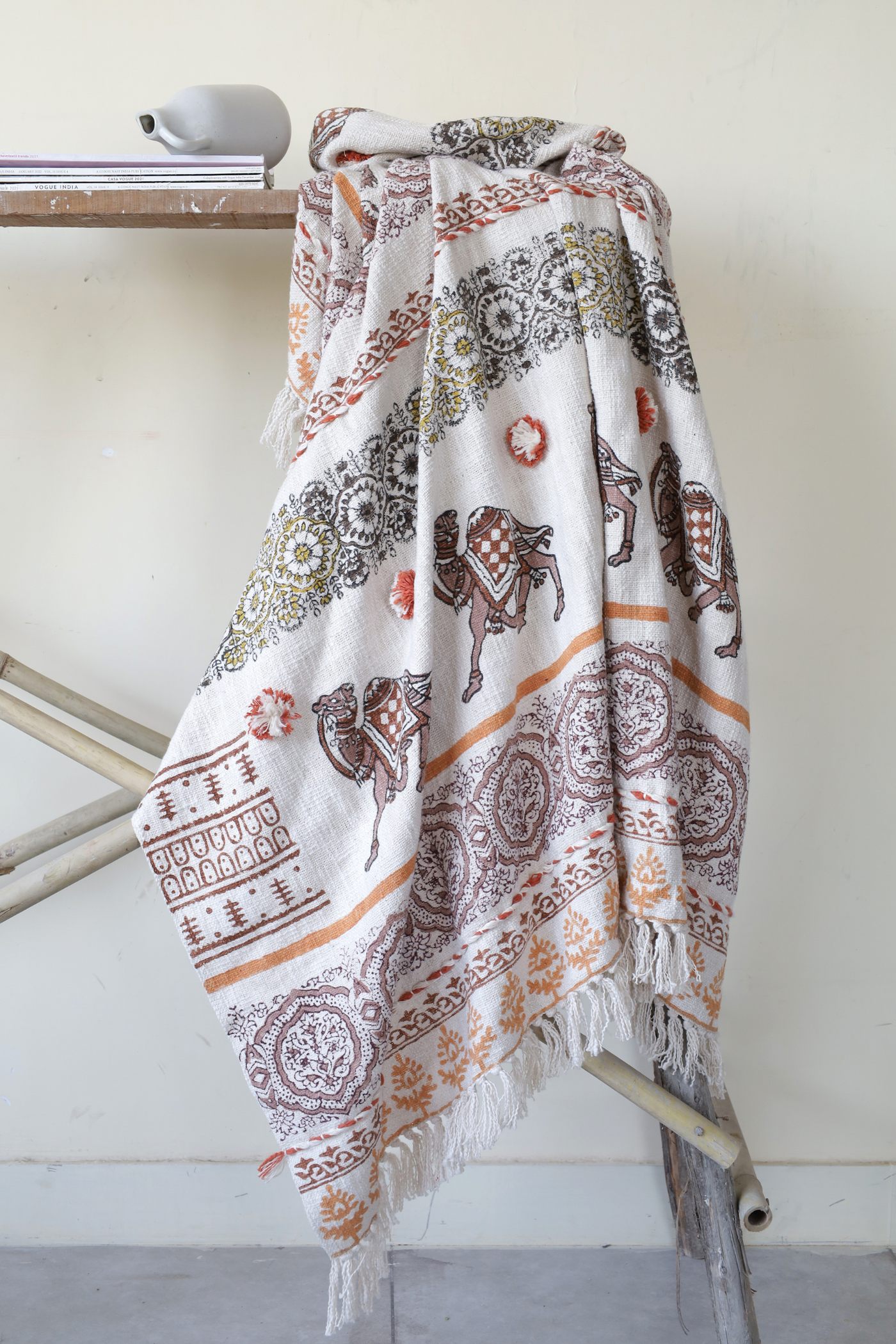 BANJARA BLOCK PRINT THROW BLANKET