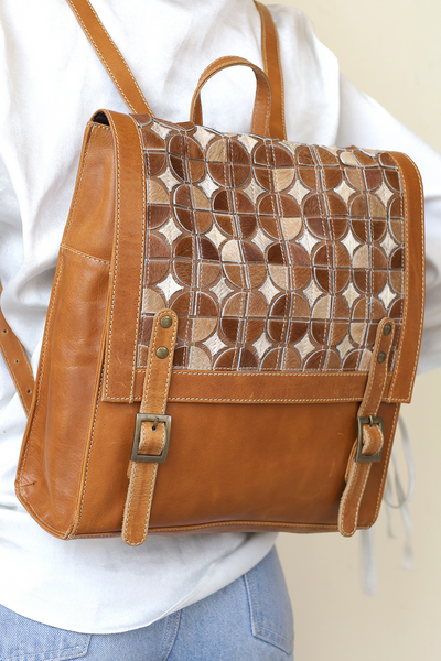 Hair on Leather bag pack