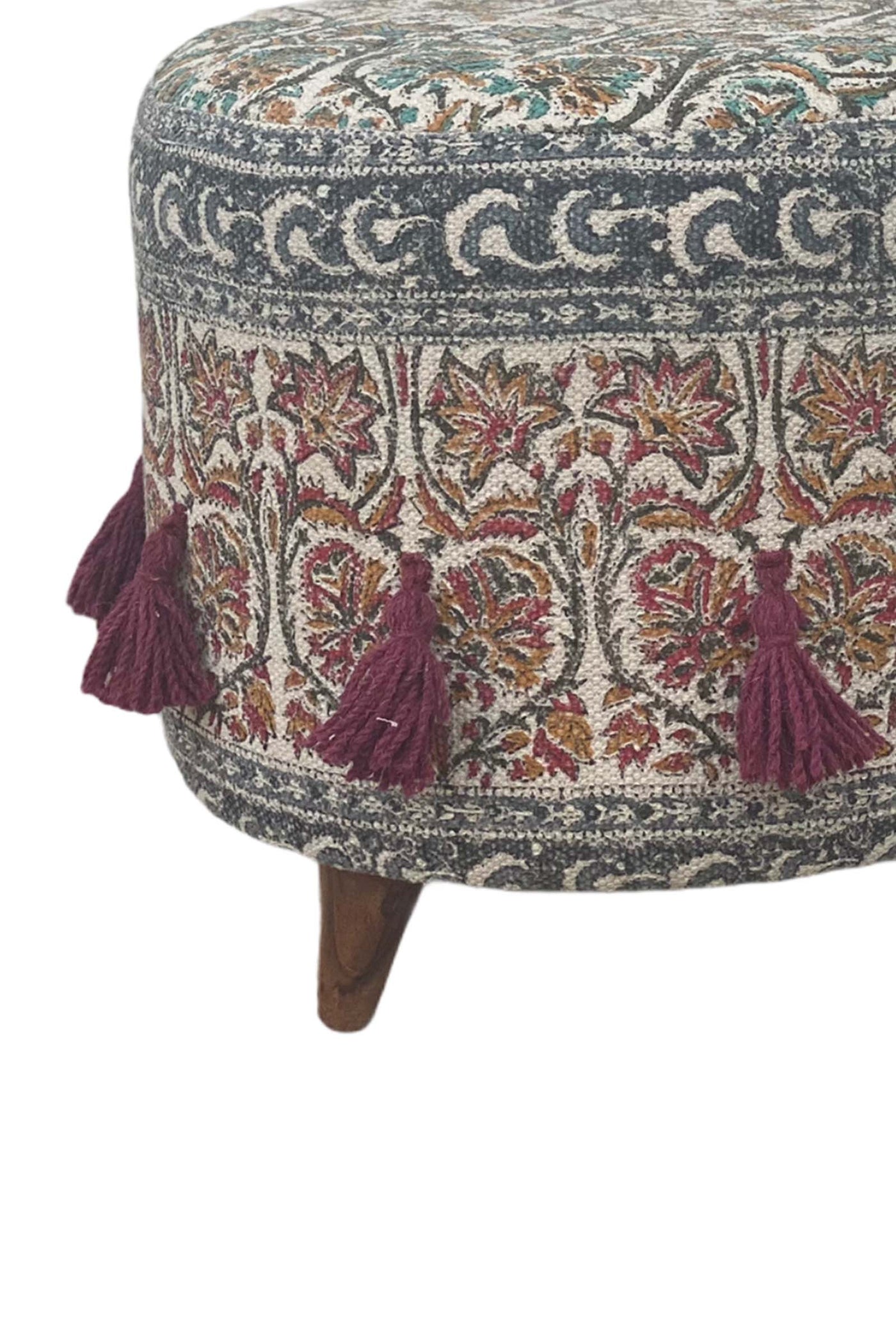 ROSE WOOD OTTOMAN