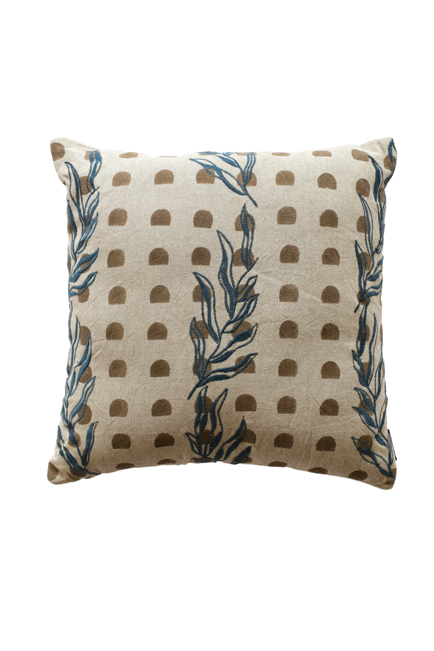 TROPICAL BLOCK PRINT CUSHION