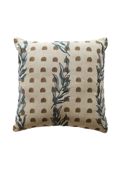 TROPICAL BLOCK PRINT CUSHION