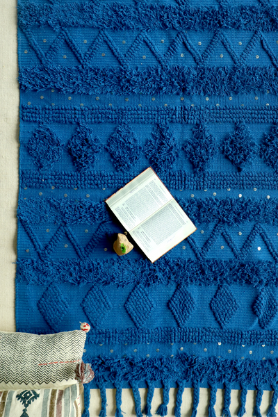 BOHO MOONLIGHT WOVEN RUG
