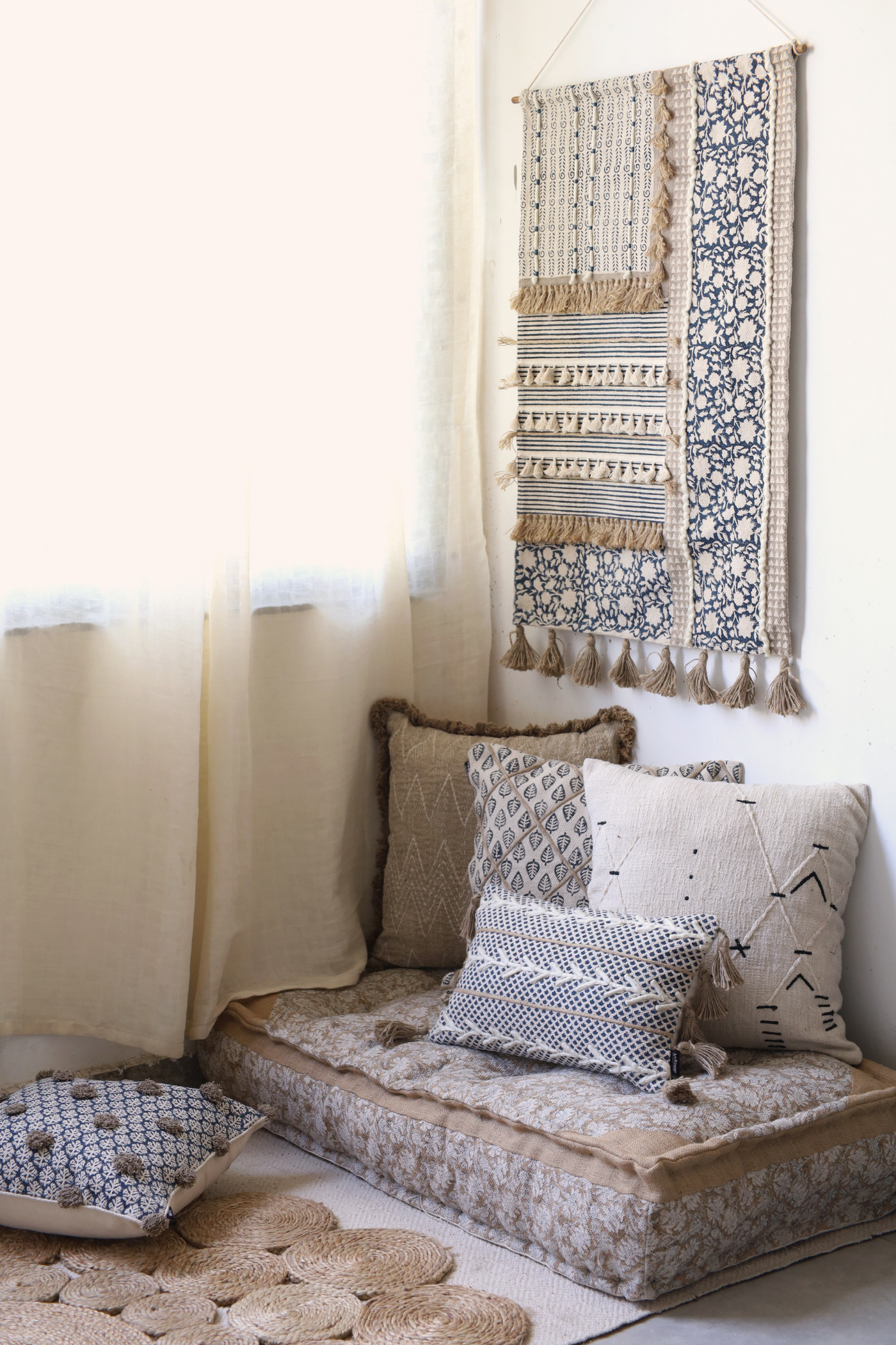 ROOTED FOLIAGE FLOOR MATTRESS – artimagejaipur