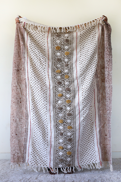 NOMADS BLOCK PRINT BLANKET