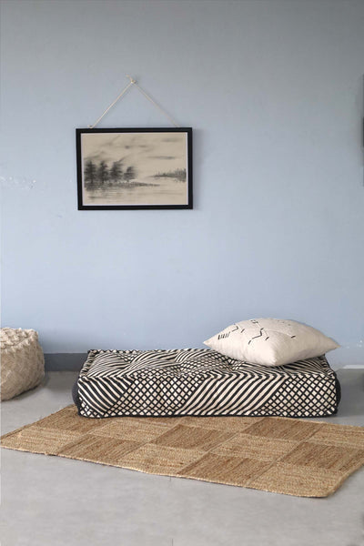 CHECK PRINT FLOOR MATTRESS