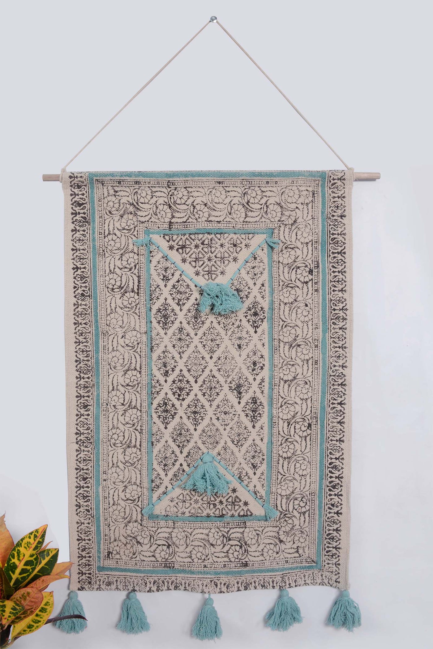 MUGHAL HAND PRINTED WALL ART