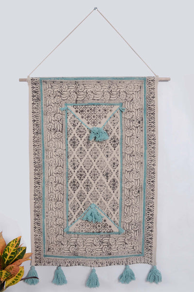 MUGHAL HAND PRINTED WALL ART