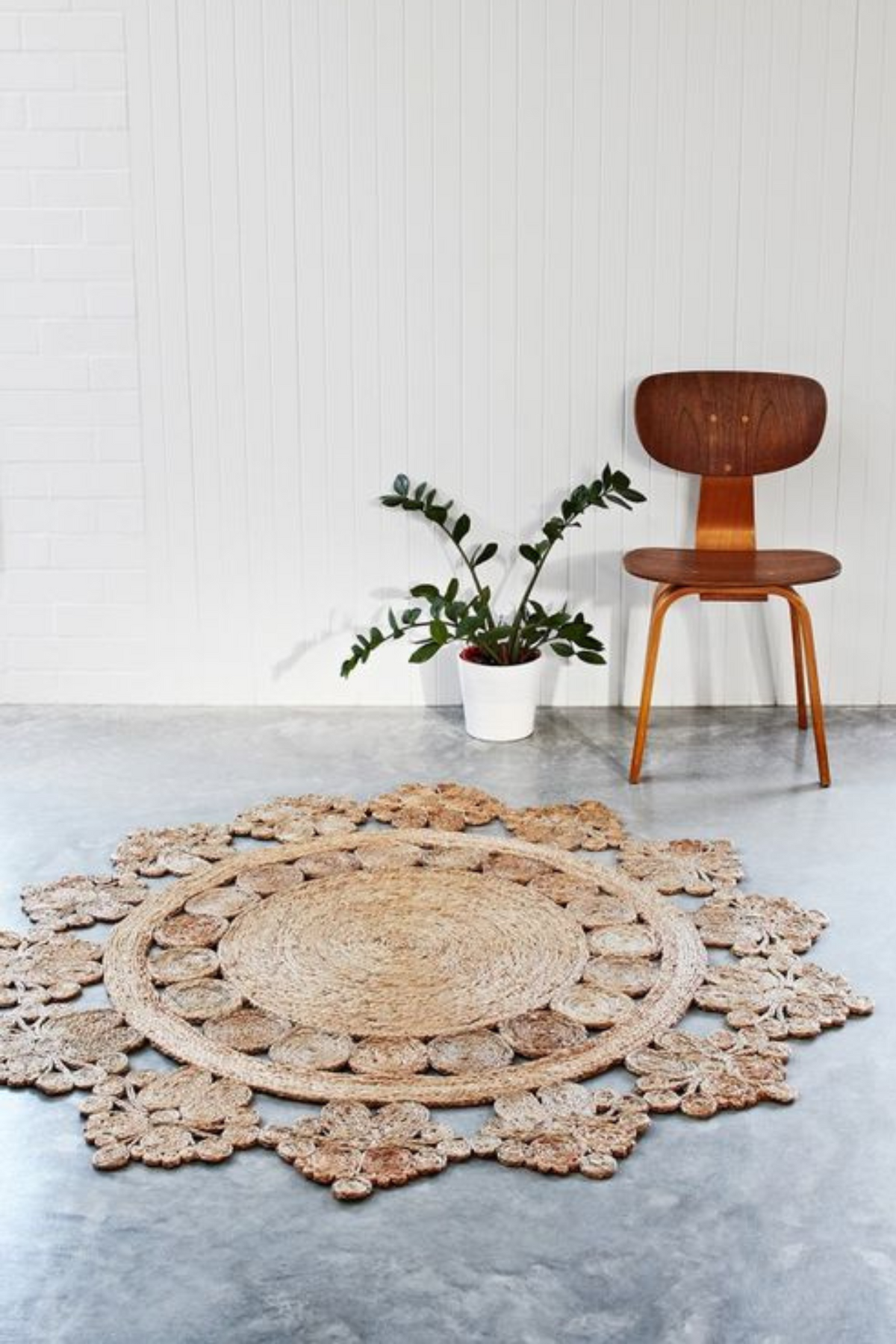 BLOOMING FLOWER JUTE RUG – artimagejaipur