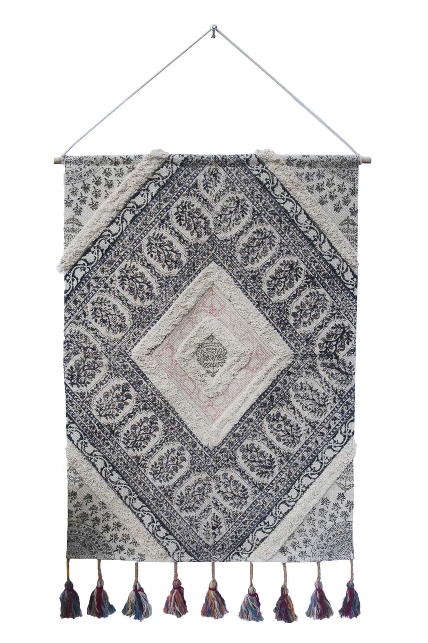 BLOSSMY WOVEN WALL ART
