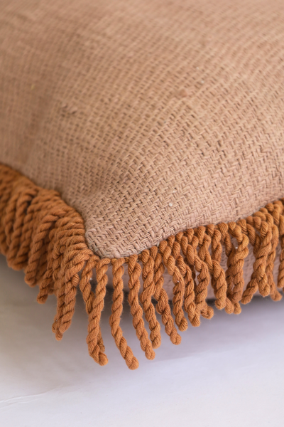 Terracotta textured cushion
