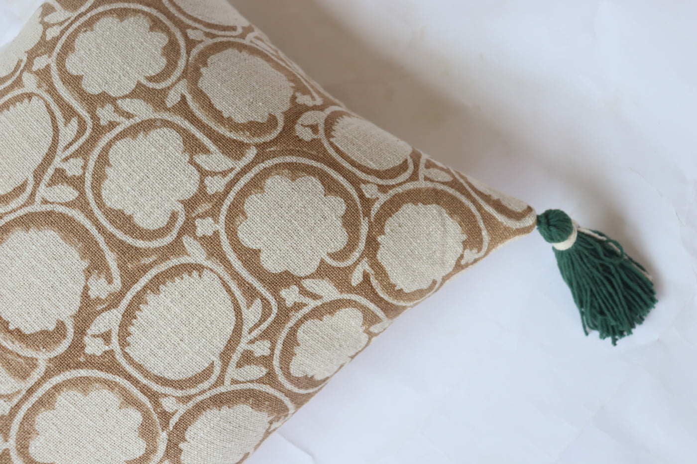 FLORAL BLOCK PRINT CUSHION