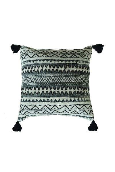MONOCHROME BLOCK PRINT CUSHION