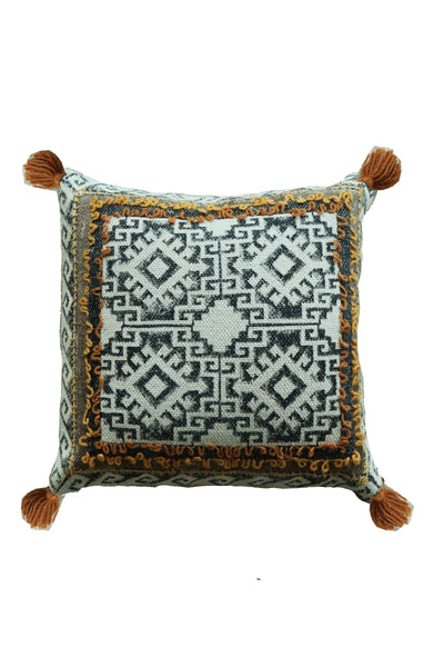 RE-ROOT BLOCK PRINT CUSHION