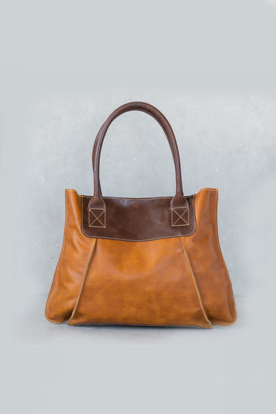 DRIPPY-LEATHER HANDBAG