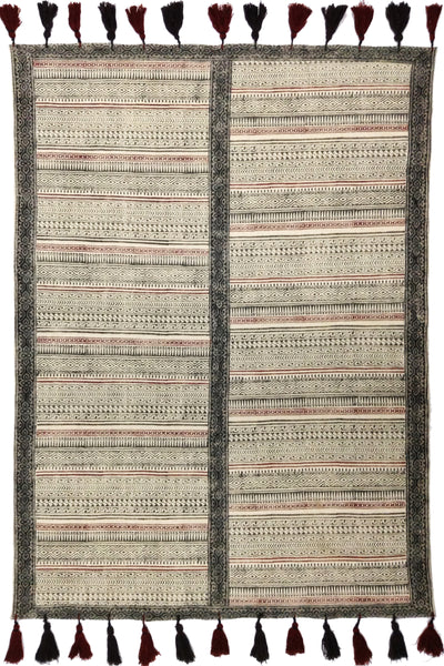 STATMENT BLOCK PRINT RUG
