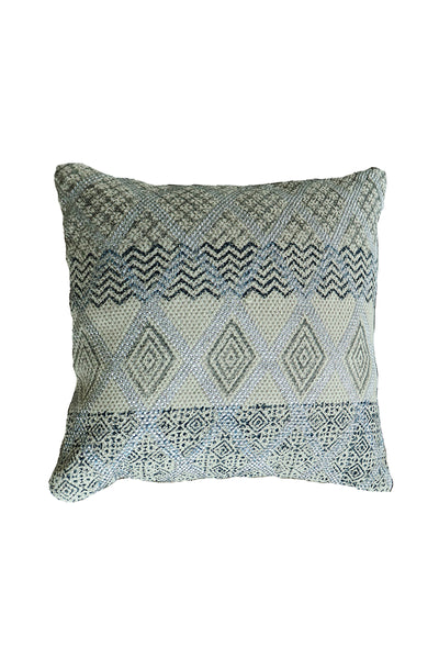 AUGUSTA BLOCK PRINT  WOVEN CUSHION
