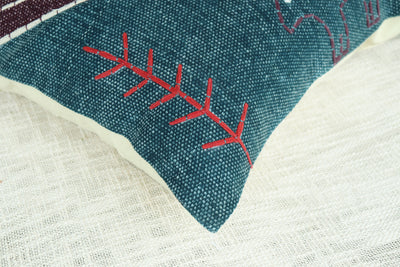 PLAYFUL INDIGO CUSHION