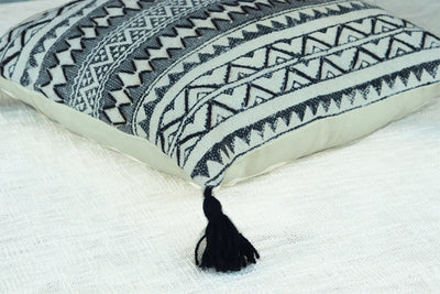 MONOCHROME BLOCK PRINT CUSHION