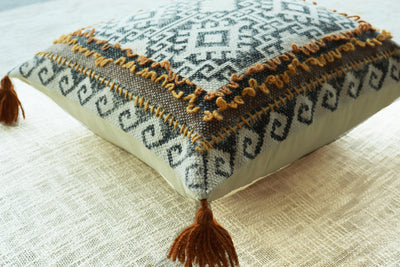 RE-ROOT BLOCK PRINT CUSHION