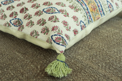ROSE BLOCK PRINT CUSHION