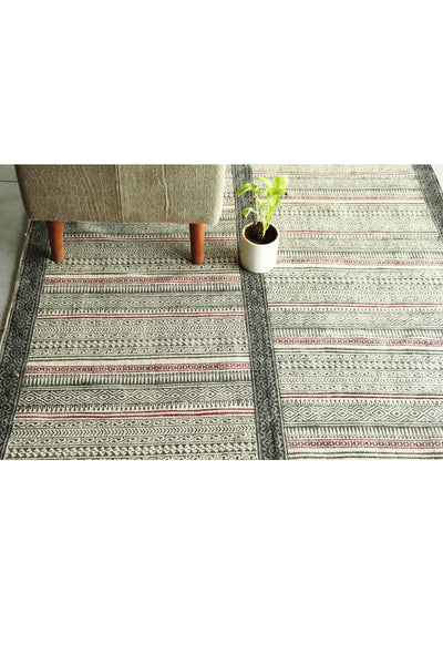 STATMENT BLOCK PRINT RUG
